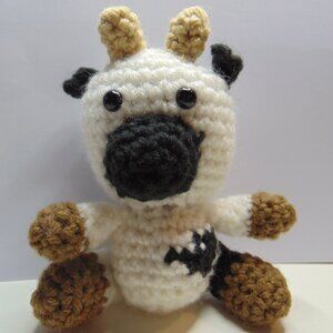 Baby Black and White Cow